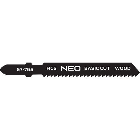 Hojas de sierra de calar neo 12tpi HCS 2 piezas T-haste