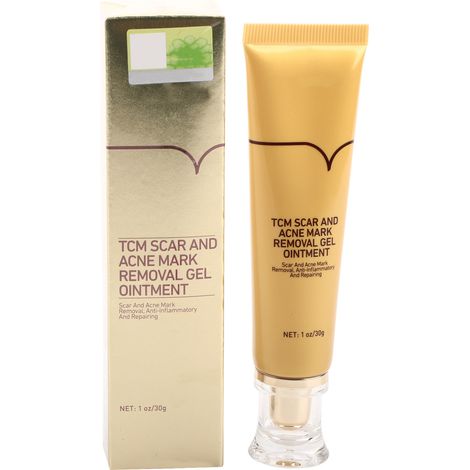 Crème anti-cicatrices acné 30g, soin traitant boutons et marques, pommade réparatrice imperfections (1/5)