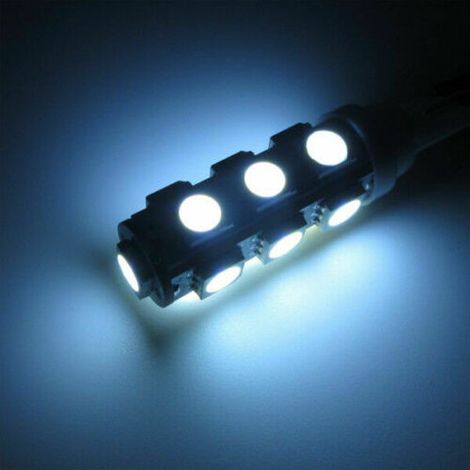 Ampoules LED pour feux de position, T10 W5W, 13 SMD, 12 V, blanc, Canbus — sans erreurs