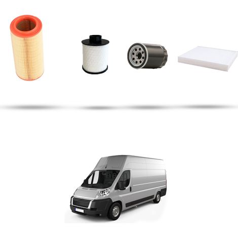 Kit tagliando 4 filtri compatibile con Citroen Jumper III 3.0 HDI FAP 107kw dal 2010 (1/5)