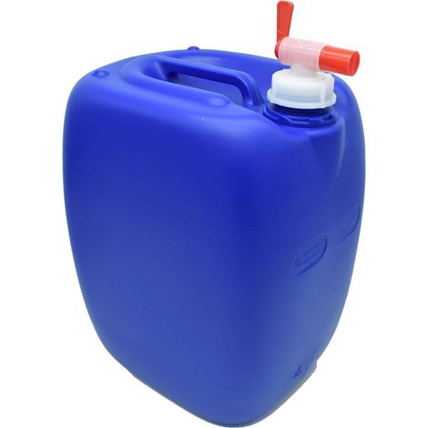 Bidon / Jerrycan 20 litres bleu VIDE avec robinet aeroflow (1/2)