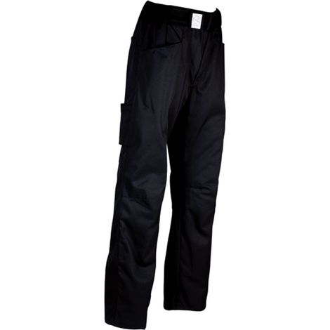 Pantalon de cuisine ceinture éponge élastiquée Robur Arenal Noir L.