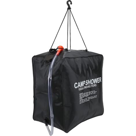 Solar-Duschtasche, 40 l Solar-Duschtasche, Wassertasche, energiebeheizt, zum Baden, solarbeheizt, für den Außenbereich, Campingdusche (1/2)