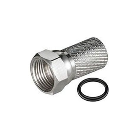 Fiche F 7mm avec joint torique – Connecteur coaxial TV et satellite – Type F pour récepteurs standards – Hdsat