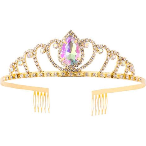 Diadèmes et couronnes pour femmes et filles avec peignes, diadèmes et couronnes de princesse, bandeaux de mariage et de bal de promo (1/5)