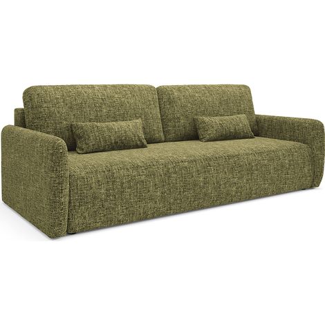 3-Sitzer-Sofa mit Bettkasten Lazare Grün