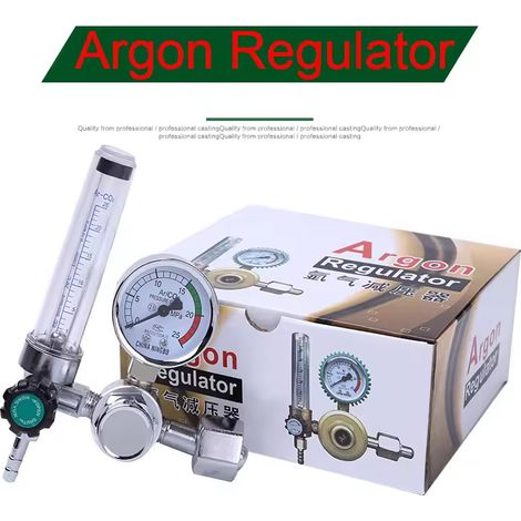 Détendeur de pression d'argon, détendeur de gaz, détendeur de bouteille, régulateur de pression, manomètre d'argon, manomètre de soudage à l'arc sous argon