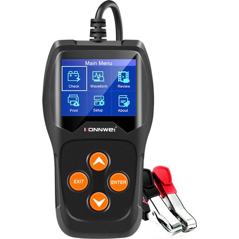 Comprobador de baterías Konnwei KW600 - Diagnóstico de baterías de coche de 12 V (1/5)