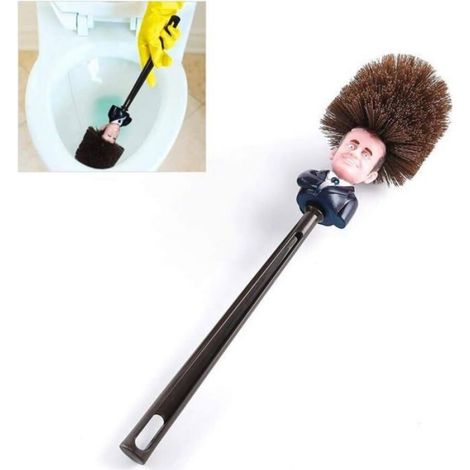Brosse WC en Poils Souples pour Nettoyage en Profondeur de la Salle de Bain, Plastique, Pinsel, 36 8cm/14.17 3.14inch (1/4)