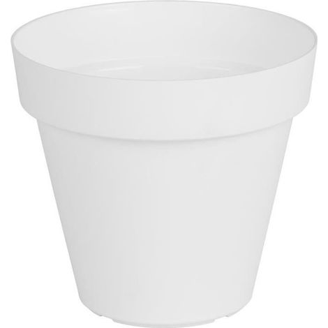 artevasi – Pot à plantes CAPRI – Blanc, Ø 40 x H 34,7 cm, plastique