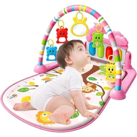 Tapis de sol interactif, jouet sensoriel musical, doux (1/5)
