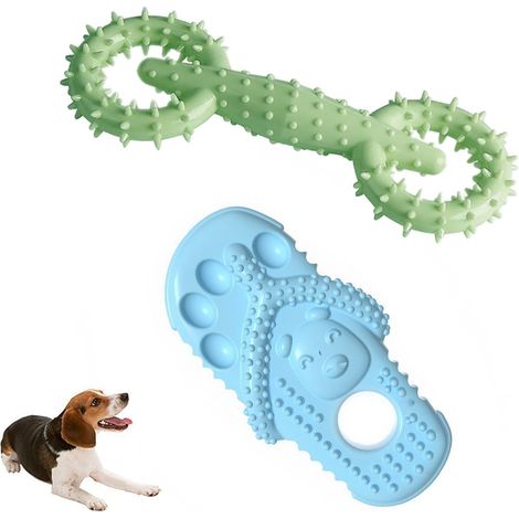 Jouet à mâcher pour chien en forme d'os à mâcher  Chaussures et languette de traction, jeu pour chien (1/5)