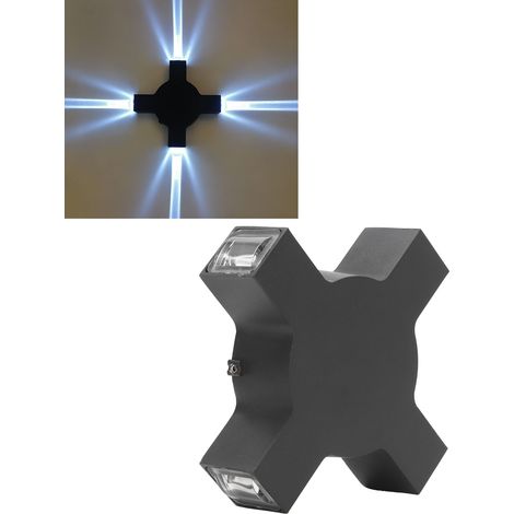 Applique murale LED décorative à faisceau linéaire, étanche, pour salon, couloir ou jardin, lumière blanche, 4 W, 85-265 V CA (1/5)