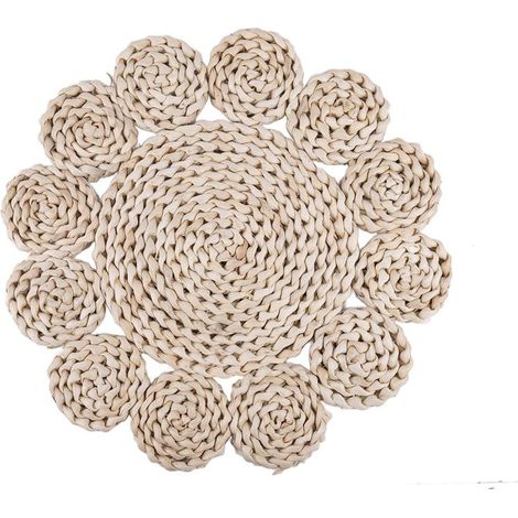 Pack 6 bajoplatos circulares de fibra natural 35 cm (1/4)