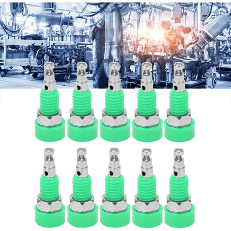 10 pièces Connecteur Banane Femelle Jack 2mm, Adaptateur Panneau Mini Borne pour Instruments Électroniques Vert (1/5)