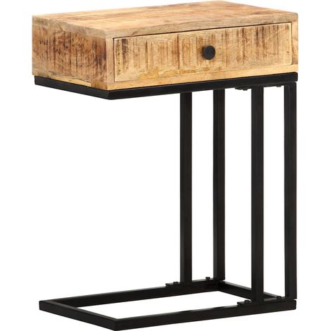 Table d'appoint-Table basse-Table Salon en forme d'U 45x30x61cm Bois de manguier massif 634088 (1/5)