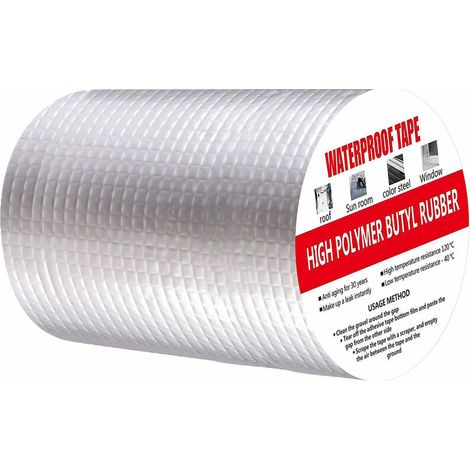 Ruban adhésif en butyle étanche – Résistant aux températures -15℃ à 45℃ – Forte adhérence pour réparations extérieures – Aluminium butyle (1/5)