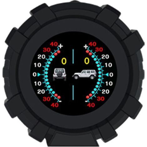 Pantalla LCD multifunción para el frontal del coche (HUD) con GPS, inclinómetro digital, medición de ángulo/pendiente/longitud/latitud, velocidad/altitud/brújula/voltaje en tiempo real. (1/4)