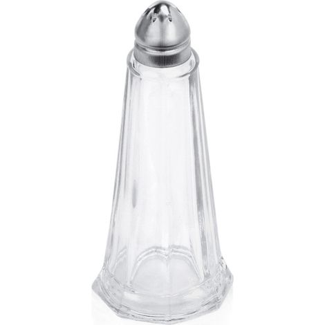 Salière/poivrière Ø 4,5 cm H 11 cm inox verre lot de 12 - Was Germany (1/2)