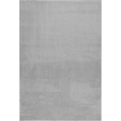 Teppich Waschbar Flauschig Kurzflor 160x230 Rutschfest Grau vidaXL (1/5)