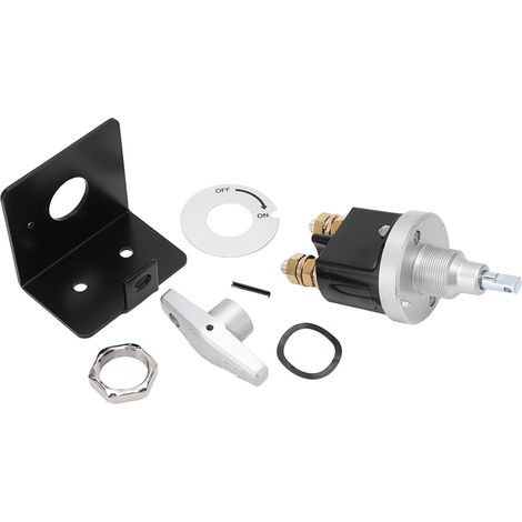 Coupe-circuit batterie avec plaque de verrouillage, interrupteur d'isolation de puissance pour camping-car, yacht, camion et véhicule de chantier (1/5)