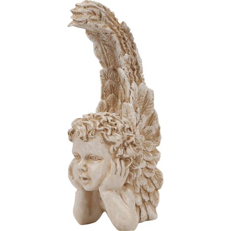 Statuetta di un angelo pensieroso in resina, decorazione a forma di angelo (1/5)