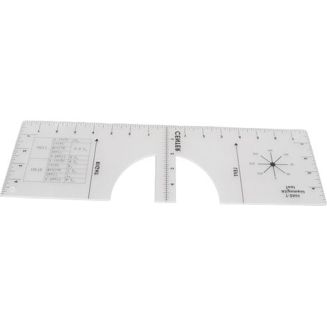 Règle pour T-shirt PVC Durable Guide d'Alignement Précis 42x12,7cm Outil de Centrage pour Impression Sublimation et Presse à Chaud (1/4)