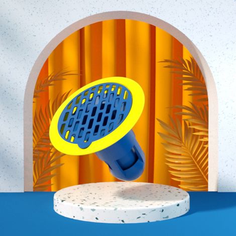 Couvercle Anti-Odeur Pour Canalisation - Filtre Cheveux En Silicone Avec Ventouses - Pour Évier Douche Baignoire - 7,8 x 7,8 x 3,5 cm - 1 Pièce (1/2)