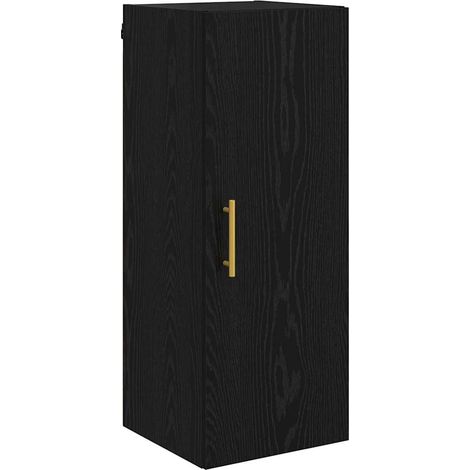 Maison Exclusive - Pensile Rovere Nero 34,5 x 34 x 90 cm Legno multistrato