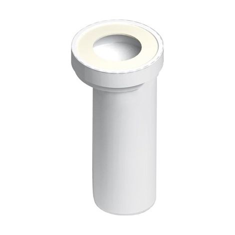 MANICOTTO ECCENTRICO PER W.C. CON TERMINALE LISCIO- Diam.  90 mm- BONOM- pezzi 1