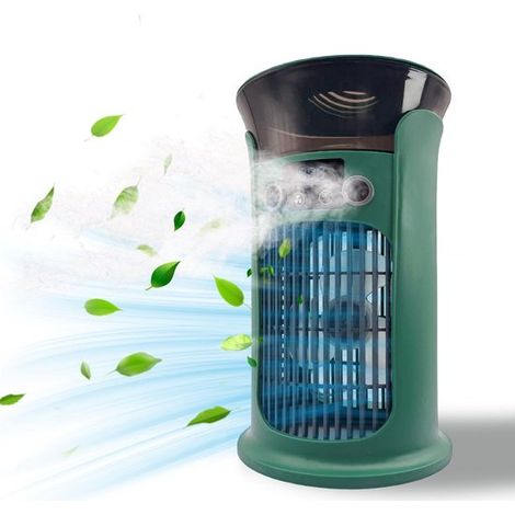 Ventilador de aire acondicionado portátil,enfriador de aire con alimentación USB,mini enfriador de aire personal (1/5)