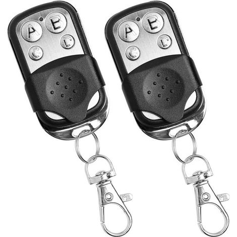 Télécommande universelle pour porte de garage, 2 unités, code tournant 433,92 MHz, 4 boutons, sans fil, compatible multi-appareils