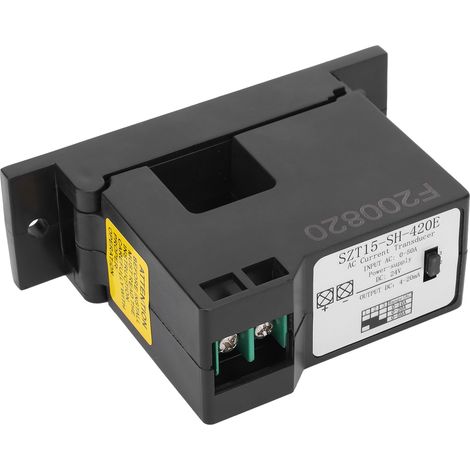 Capteur de courant alternatif transmetteur 4-20mA entrée 0-50A AC convertisseur transformateur SZT15-SH-420E (1/5)