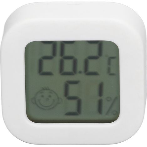 Thermometer, Hygrometer, Temperaturanzeige mit LCD-Digitalanzeige und eingebauter Batterie (1/5)