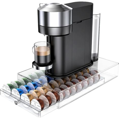Porta capsule di caffè, a cassetto, capacità 40 capsule, modello KF-C10 aggiornato (1/2)