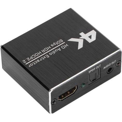 Extracteur Audio HDMI 4K avec Sortie Jack 3.5mm - Adaptateur Audio Haute Définition pour TV