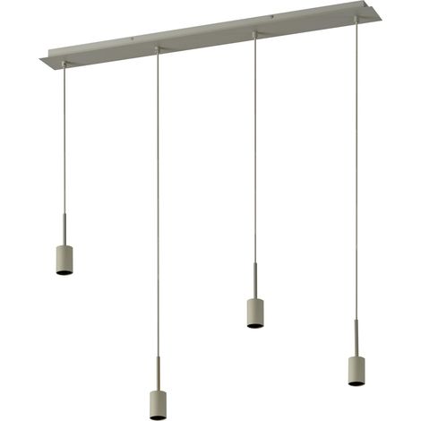 Suspension Decor Needle Linear 4xE27, beige, acier, compatible avec ampoule decorative, IP20 (1/5)