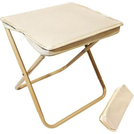 Lntyq Tabouret pliant - Sac de transport pour l'extérieur - Tabouret de camping - Tabouret pliant portable avec sac de transport - Convient pour l'extérieur, la randonnée, la pêche, le camping, les lo (1/5)