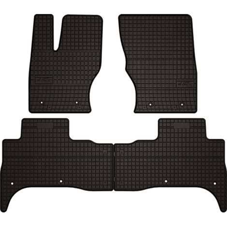 Tapis de sol en caoutchouc pour : Range Rover Sport II SUV (2013-2022) - noirs, sur mesure (1/5)