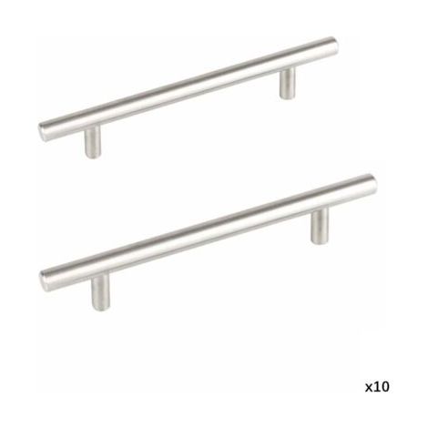 Ensemble complet de 10 poignées de meubles de cuisine, entraxe 160 mm, poignées de meubles de cuisine en acier inoxydable, poignées d'armoire, poignées de porte de cuisine, poignées de meubles de cuis