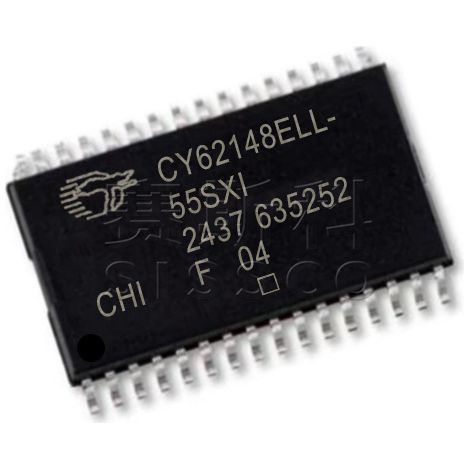 CY62148ELL-55SXI Electronic component chip IC, 5 units of electronic component chips, 5 units shipped.
