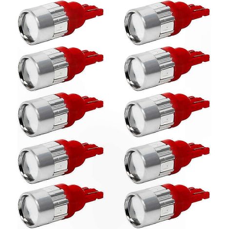 10 Stück T10 5630 6SMD LED-Lampen, 12 V DC, ohne Polaritätsbeschränkung, für Auto-Armaturenbrett-Leseleuchten (1/4)