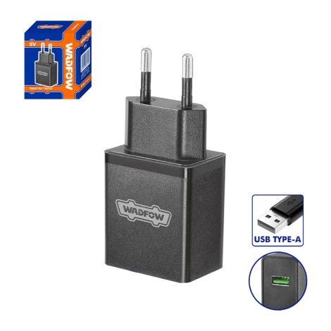 Cargador Usb-a 5v 2a WADFOW, compacto, ligero, carga rápida, protección contra sobrecargas (1/3)