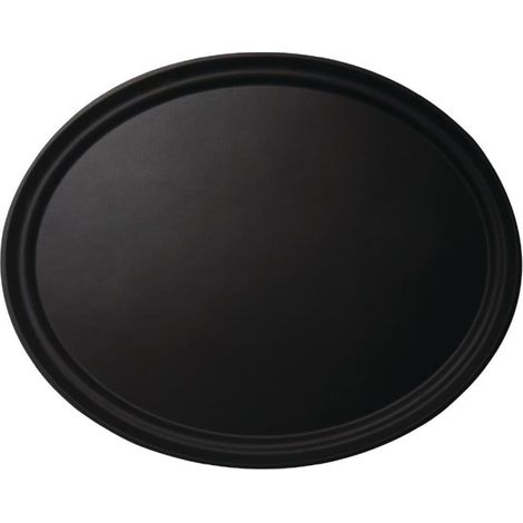 Plateau ovale fibre de verre antidérapant Camtread noir - CAMBRO