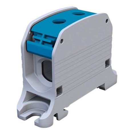 Connecteur de rail fileté simblock STB 50 - Al/Cu, 87310, bleu