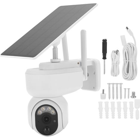 Caméra PTZ Intelligente 2MP Sans Fil 4G Solaire 350° Audio Bidirectionnel Infrarouge Détection Mouvement PIR IP67 Étanche Version UE (1/5)