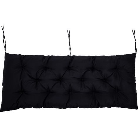 Black Outdoor Waterproof Sunscreen Bench Mat 120cm W x 50cm D (1/5)
