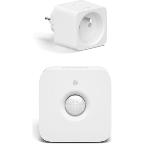 Philips Hue Conjunto Pack con 1 Enchufe Inteligente para Bélgica y Francia (Tipo E) y 1 Sensor de movimiento interior - Hue Accessories (1/5)