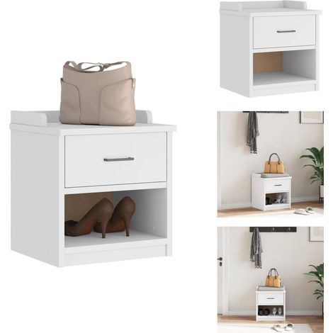 Banc de couloir SANDNES blanc 45x40x50 cm bois de pin massif - Banc De Couloir - Bancs De Couloir - Banc - Banc De Couloir (1/5)
