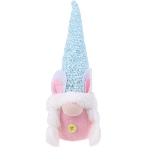 Handgefertigter Osterwichtel-Hase, Plüschhase zur Puppendekoration, Frühlingsgeschenk für Kinder, weiches und festliches Spielzeug.
